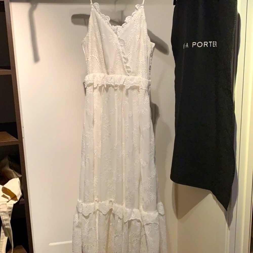 HM Maxi Dress White Lace Like New